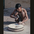 Cutting a millstone