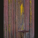 Hinge on faded red