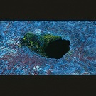 Spider hole engrained - detail on 4x5 film