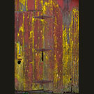 Red shed door detail