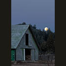 Moonrise over Kellog barn