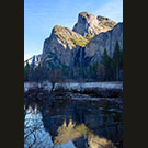 Mercd River reflection in winter