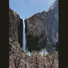 Bridalveil Falls in winter